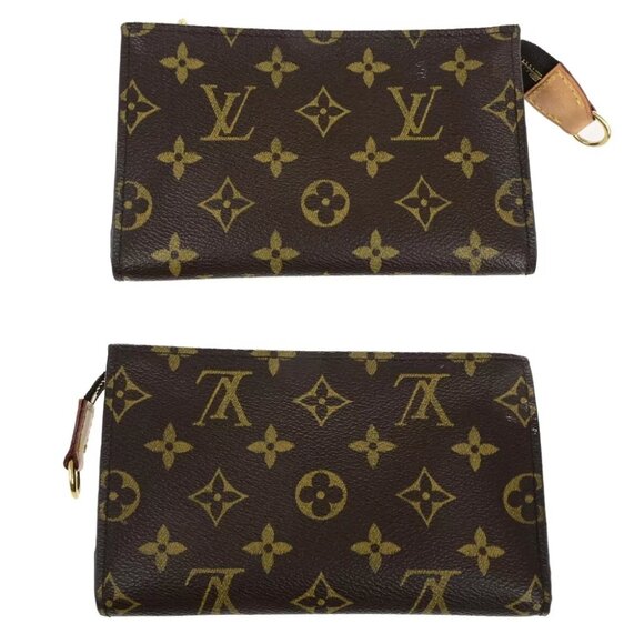 LOUIS VUITTON BUCKET PM Shoulder Tote Bag Monogram Leather Brown M42238 98KA454 - Picture 15 of 16